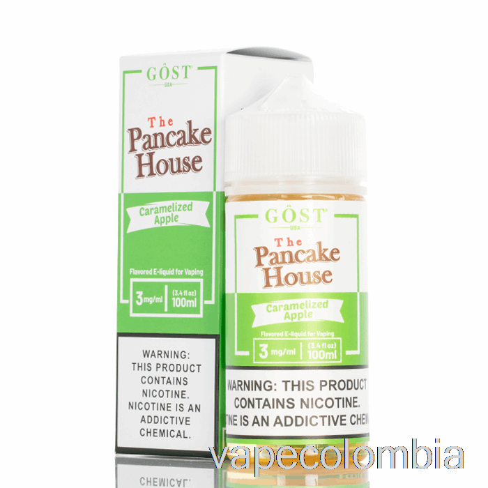 Vape Desechable Manzana Caramelizada - The Pancake House - Gost Vapor - 100ml 3mg